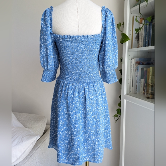 Reformation Smocked Elle Mini Dress - Picture 3 of 10